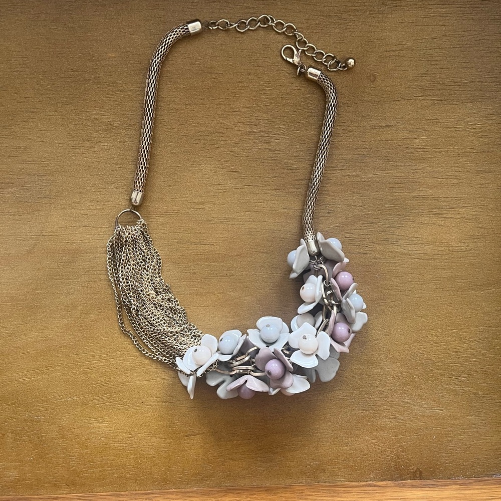 Statement Pastel Floral Necklace